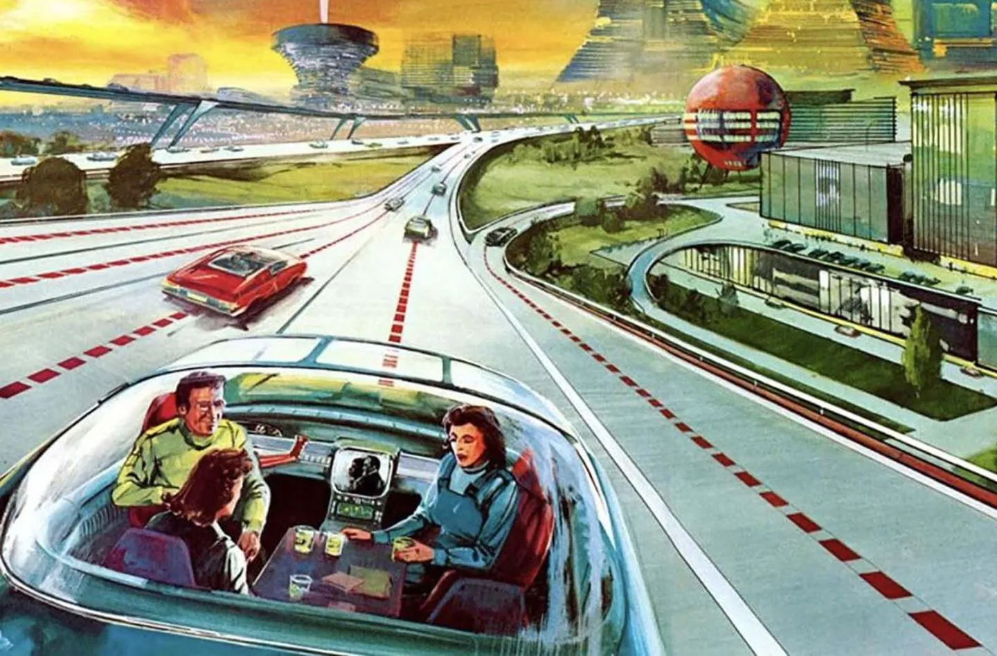 Last century's fantasy illustration of the future